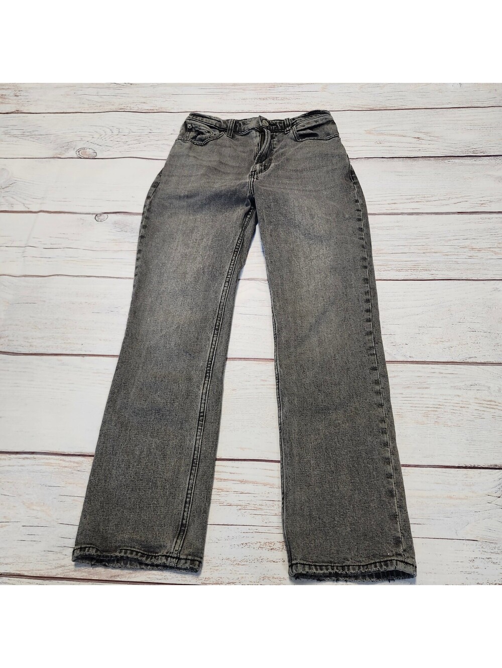 Abercrombie and Fitch Ultra High Rise Ankle Straight Jeans Black Size 0